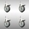 Service Caster 5 Inch 316SS Thermoplastic Rubber Swivel 10mm Stem Caster Set Lock Brake SCC SCC-SS316TSTTL20S514-TPRB-M1015-4 - alternate 1